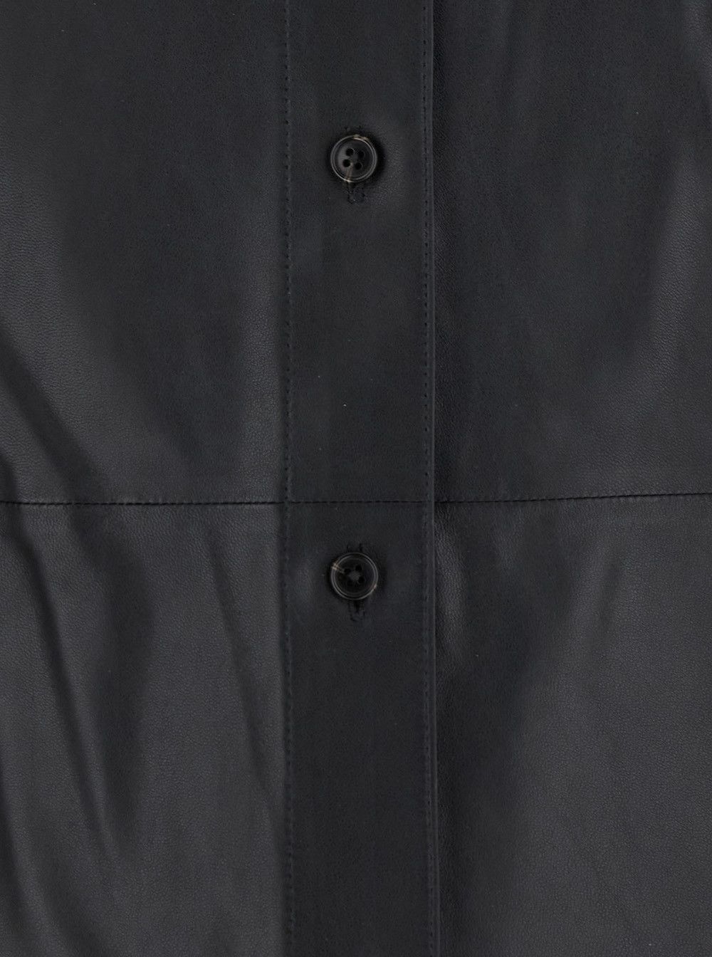 Theory Black Jacket with Classic Collar and Front Button Closure in Leather Woman Size XS / US 0-2 / IT 36-38 - 3 Thumbnail