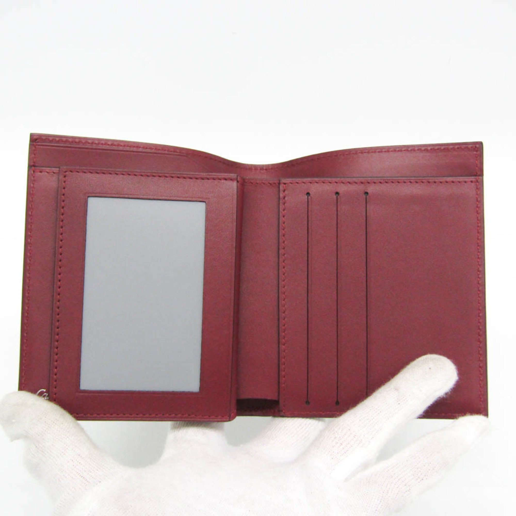 Cartier Cartier Logo L3001457 Men's Leather Bill Wallet (bi-fold) Black,Bordeaux Size ONE SIZE - 11 Thumbnail
