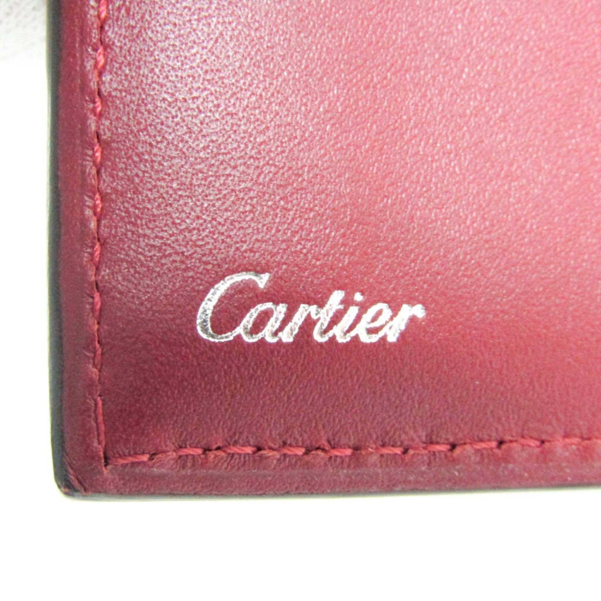 Cartier Cartier Logo L3001457 Men's Leather Bill Wallet (bi-fold) Black,Bordeaux Size ONE SIZE - 13 Thumbnail