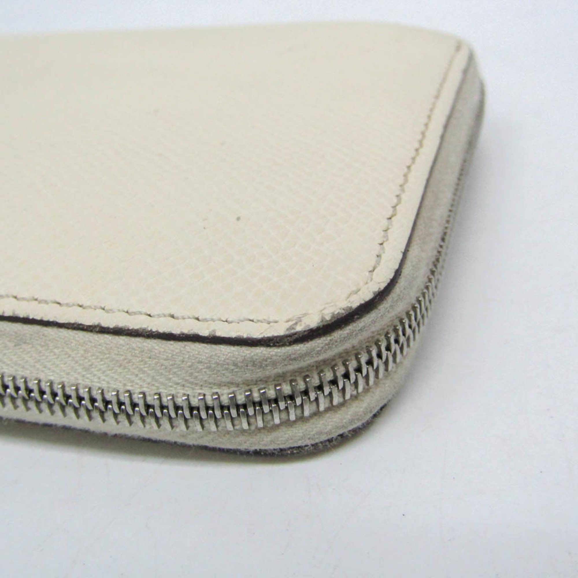 Hermes Hermes Silk'in Azap Long Women's Epsom Leather Long Wallet (bi-fold) Cream Size ONE SIZE - 9 Thumbnail