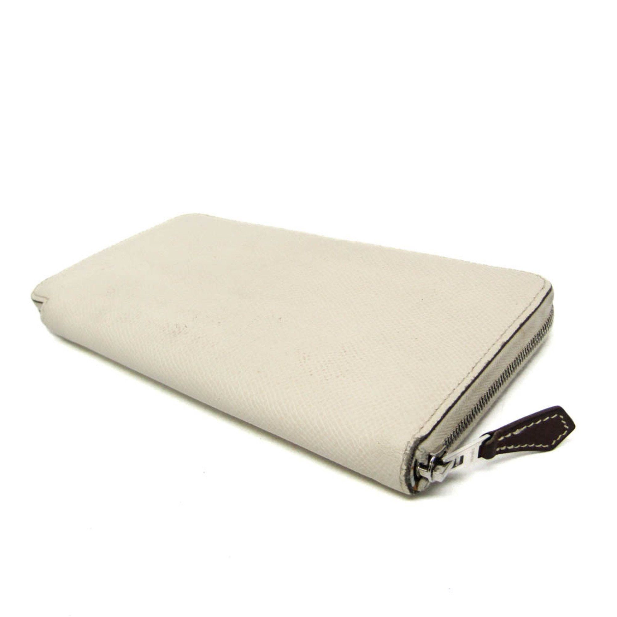 Hermes Hermes Silk'in Azap Long Women's Epsom Leather Long Wallet (bi-fold) Cream Size ONE SIZE - 2 Thumbnail