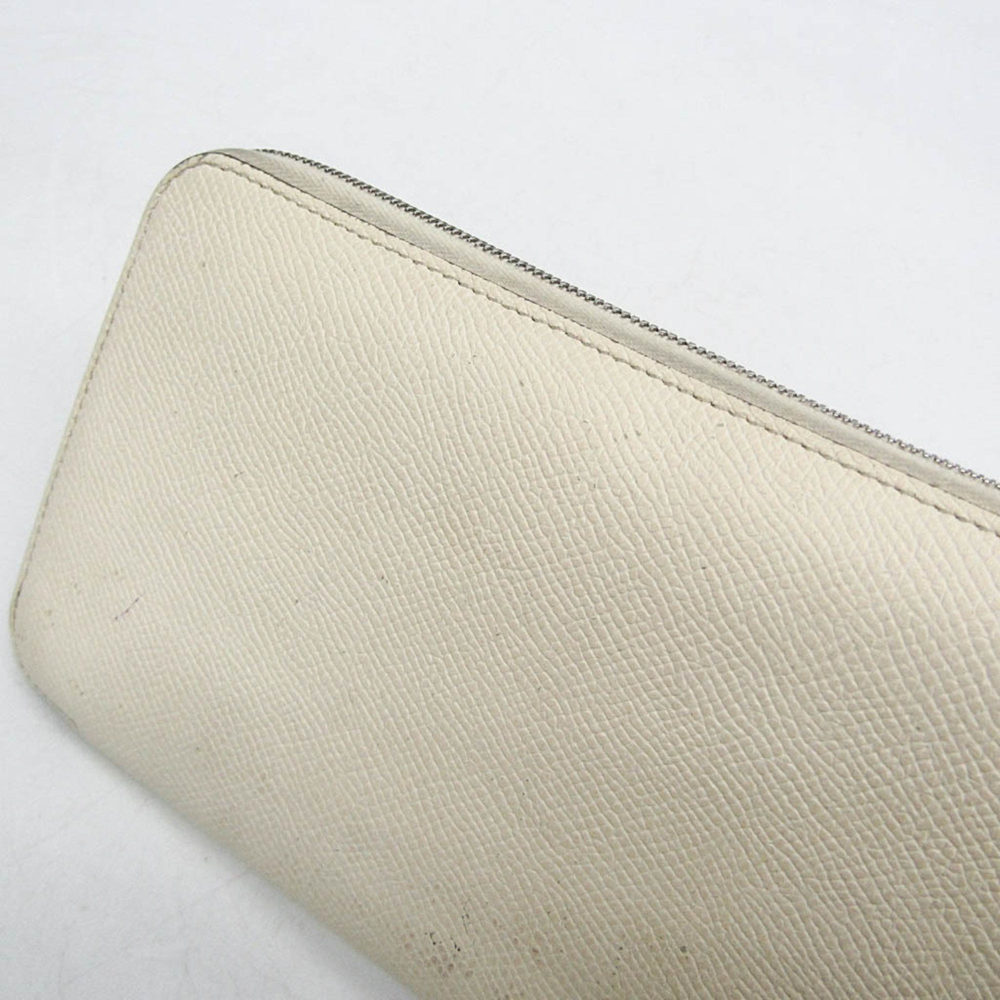 Hermes Hermes Silk'in Azap Long Women's Epsom Leather Long Wallet (bi-fold) Cream Size ONE SIZE - 6 Thumbnail