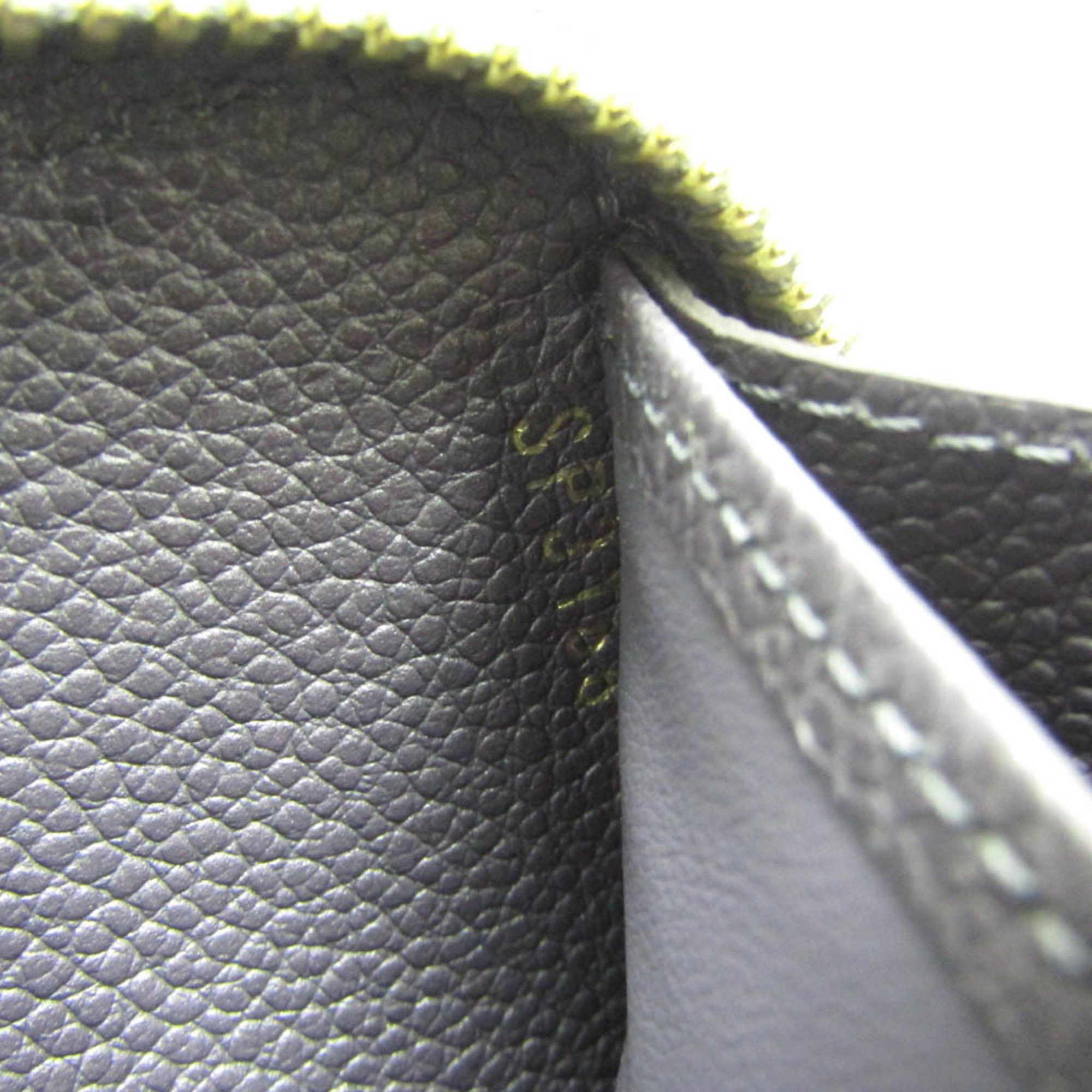 Louis Vuitton Louis Vuitton Monogram Empreinte Zippy Wallet M62209 Women's Monogram Empreinte Studded Long Wallet (bi-fold) Silver Gray Size ONE SIZE - 12 Thumbnail