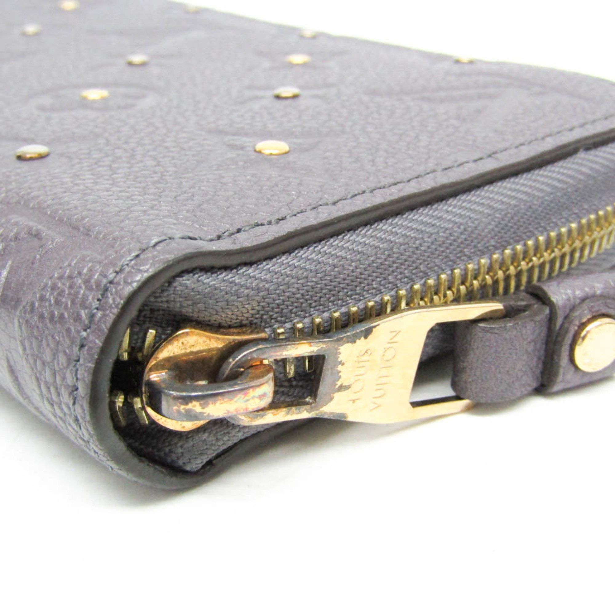 Louis Vuitton Louis Vuitton Monogram Empreinte Zippy Wallet M62209 Women's Monogram Empreinte Studded Long Wallet (bi-fold) Silver Gray Size ONE SIZE - 5 Thumbnail