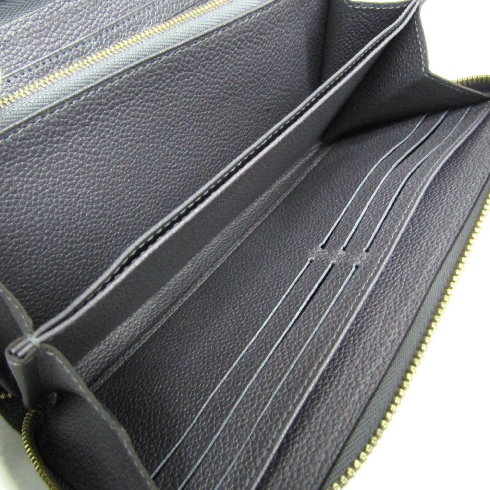 Louis Vuitton Louis Vuitton Monogram Empreinte Zippy Wallet M62209 Women's Monogram Empreinte Studded Long Wallet (bi-fold) Silver Gray Size ONE SIZE - 10 Thumbnail