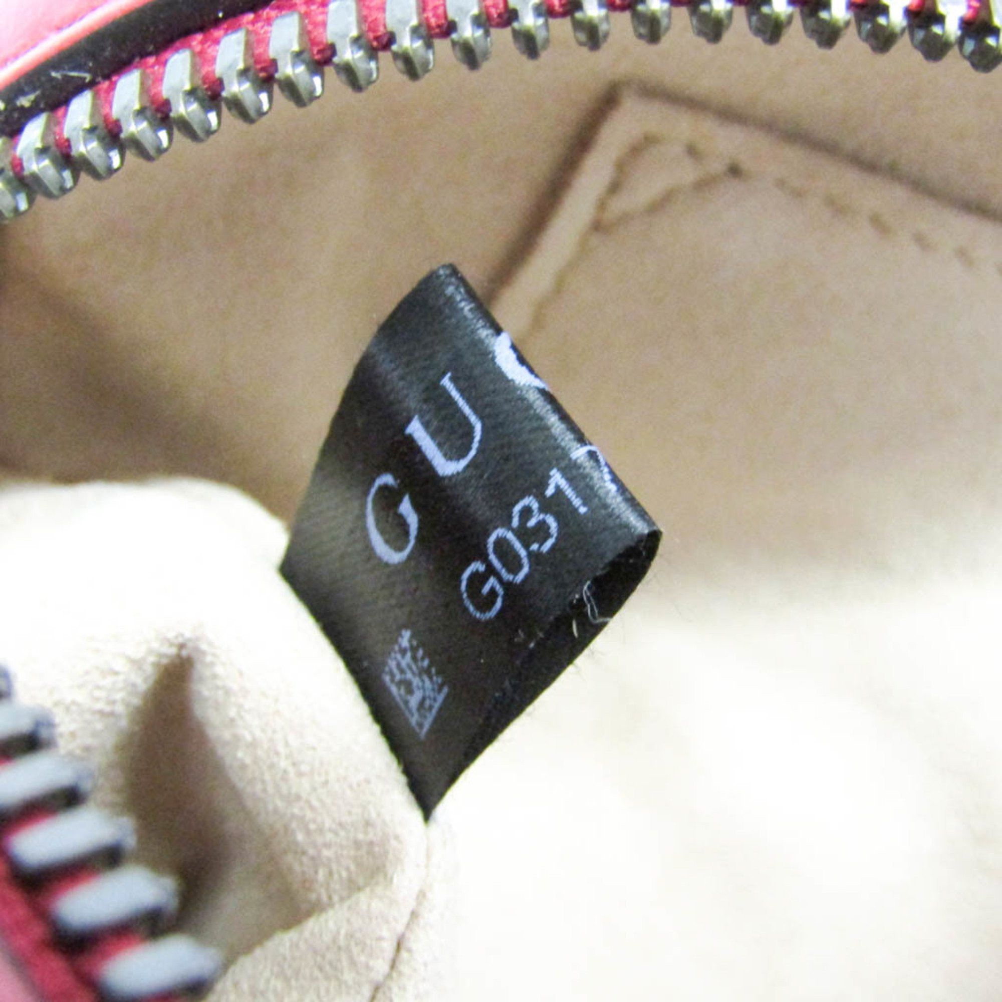 Gucci Gucci GG Marmont Small Camera Bag 447632 Women's Leather Shoulder Bag Red Color Size ONE SIZE - 12 Thumbnail