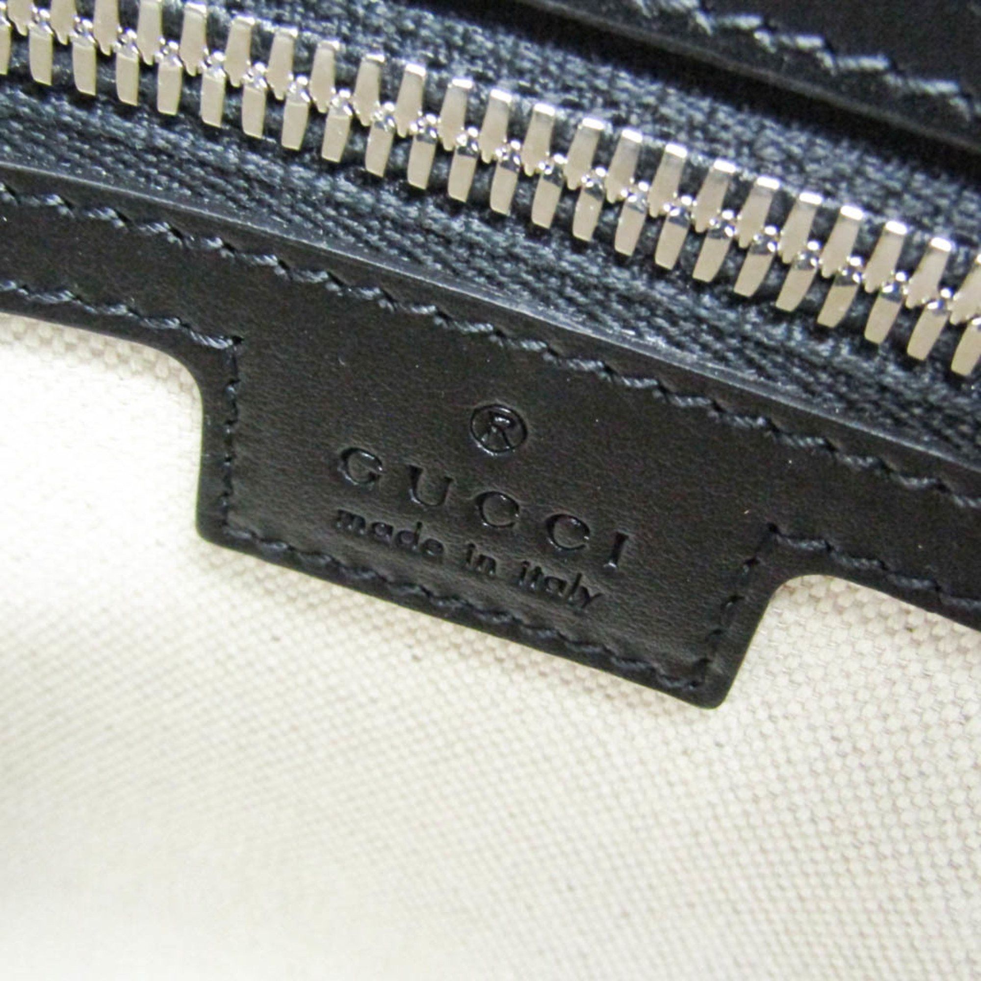 Gucci Gucci GG Embossed Tote 625774 Men's Leather Shoulder Bag,Tote Bag Black Size ONE SIZE - 10 Thumbnail