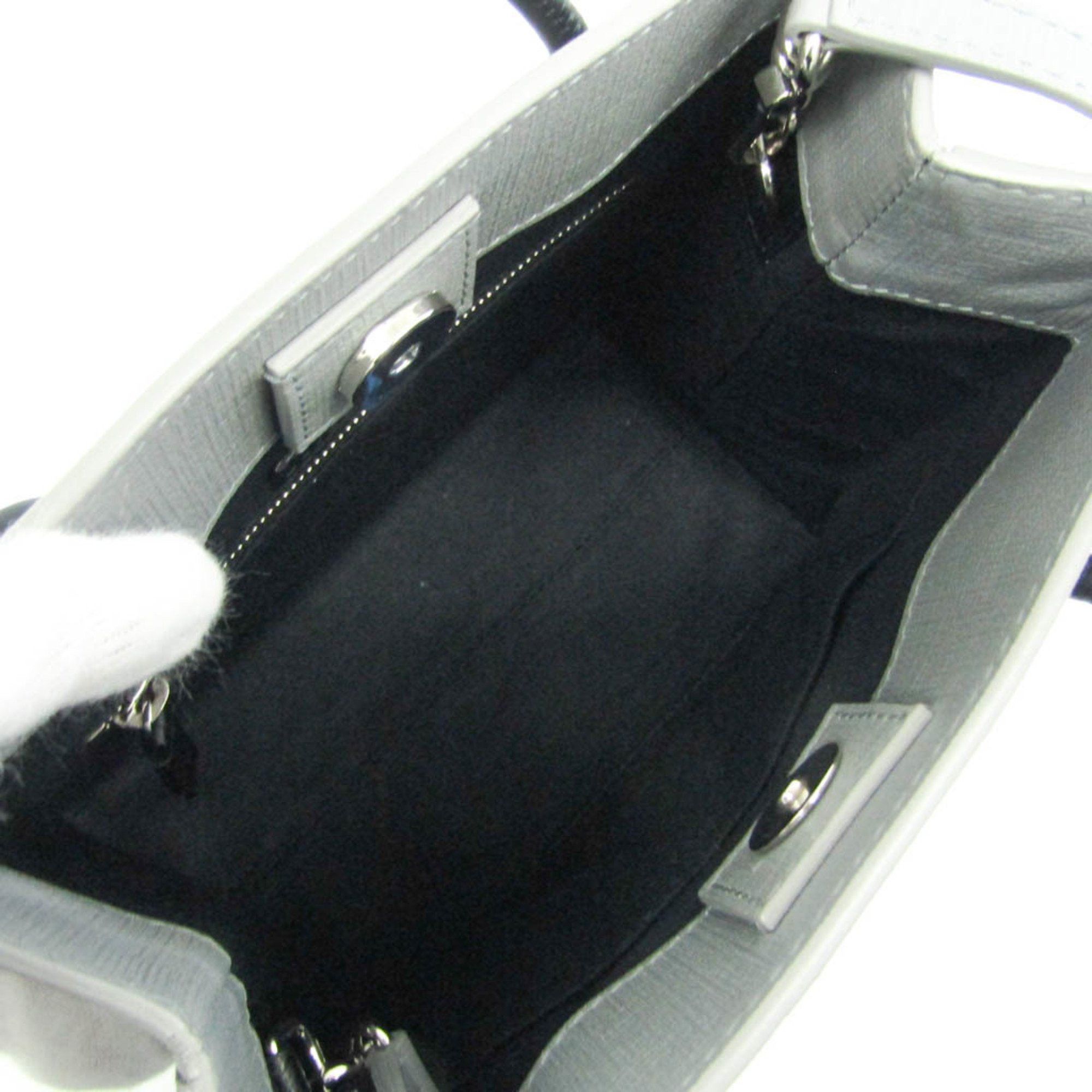 Balenciaga Balenciaga Shopping Tote XXS 597858 Women,Men Leather Handbag,Shoulder Bag Gray Size ONE SIZE - 3 Thumbnail