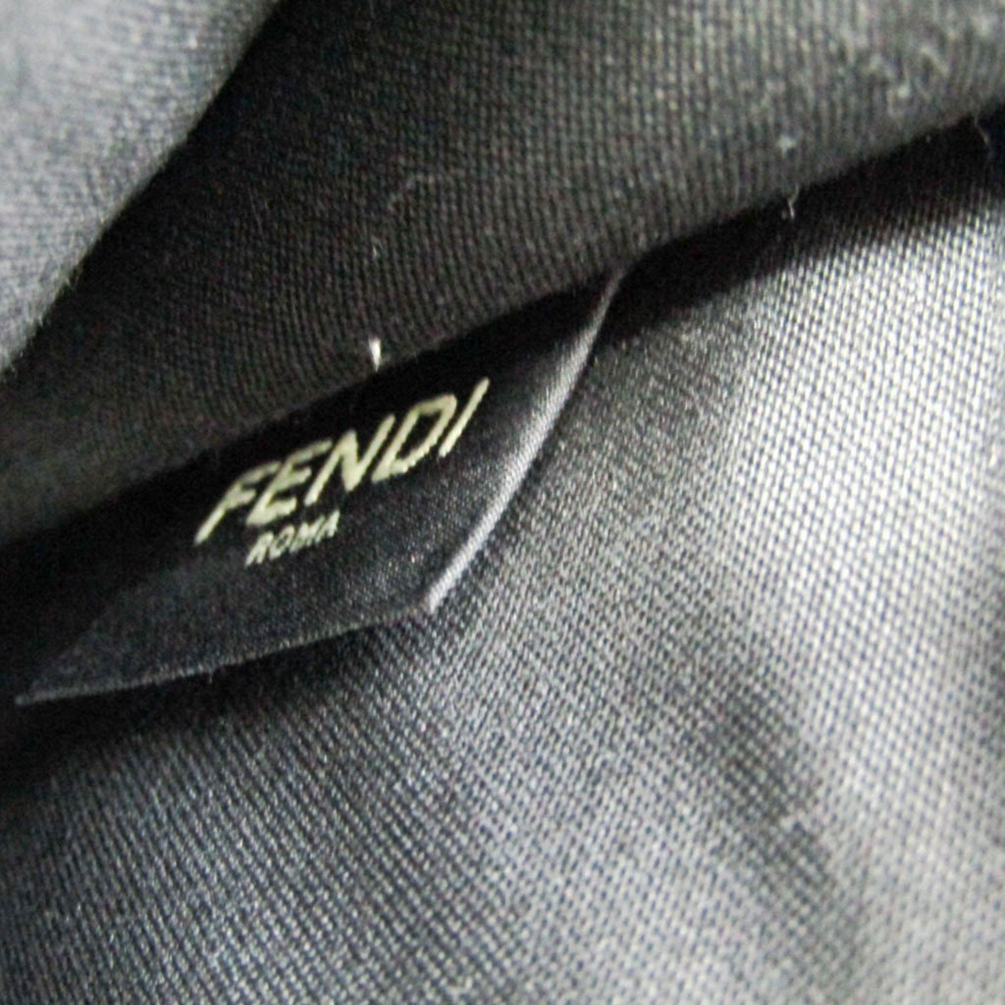 Fendi Fendi Flat Baguette Medium 7VA524 Women's Leather,Canvas Shoulder Bag Navy Size ONE SIZE - 15 Thumbnail