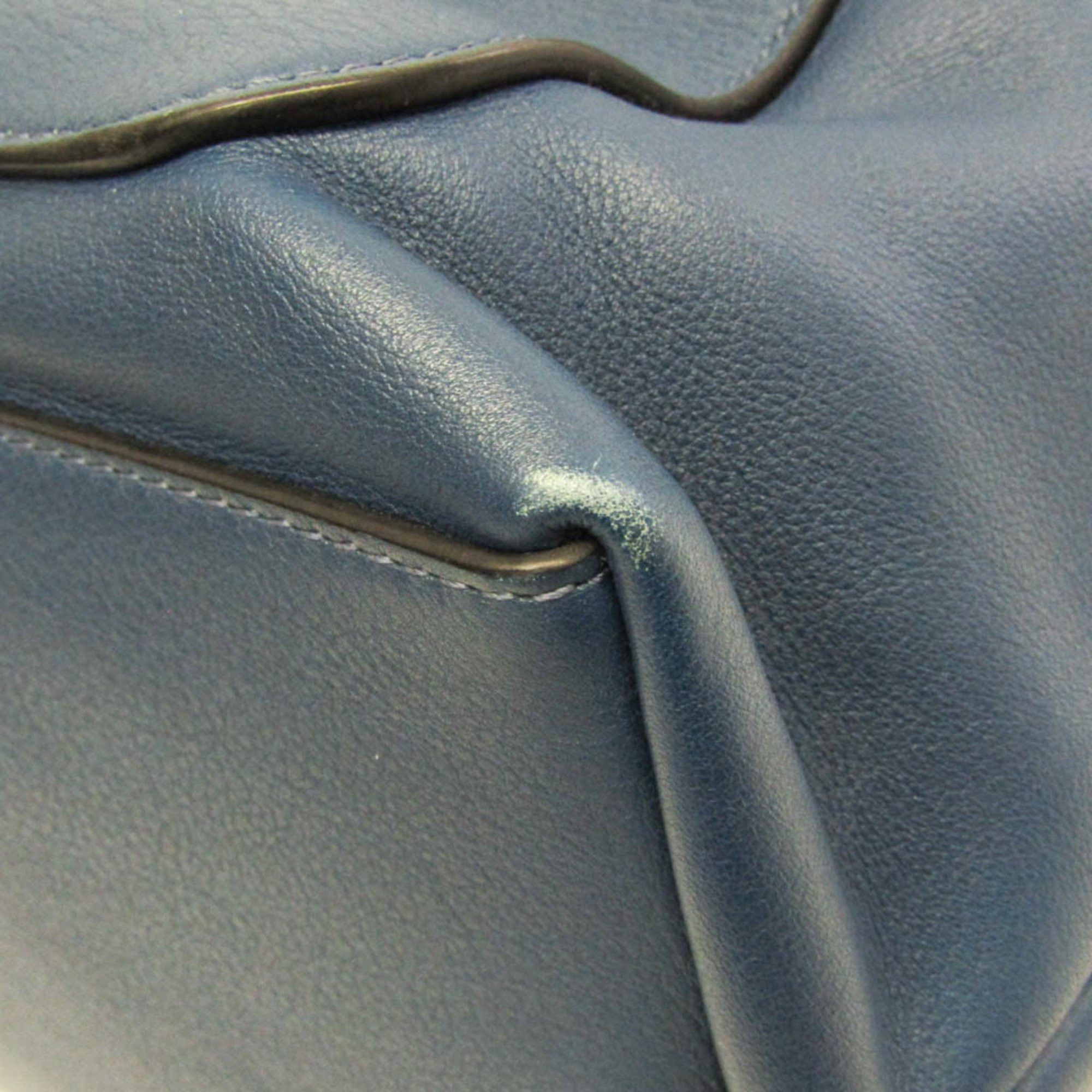 Loewe Loewe Goya Backpack 316.30.P40 Women's Leather Backpack Blue Size ONE SIZE - 6 Thumbnail