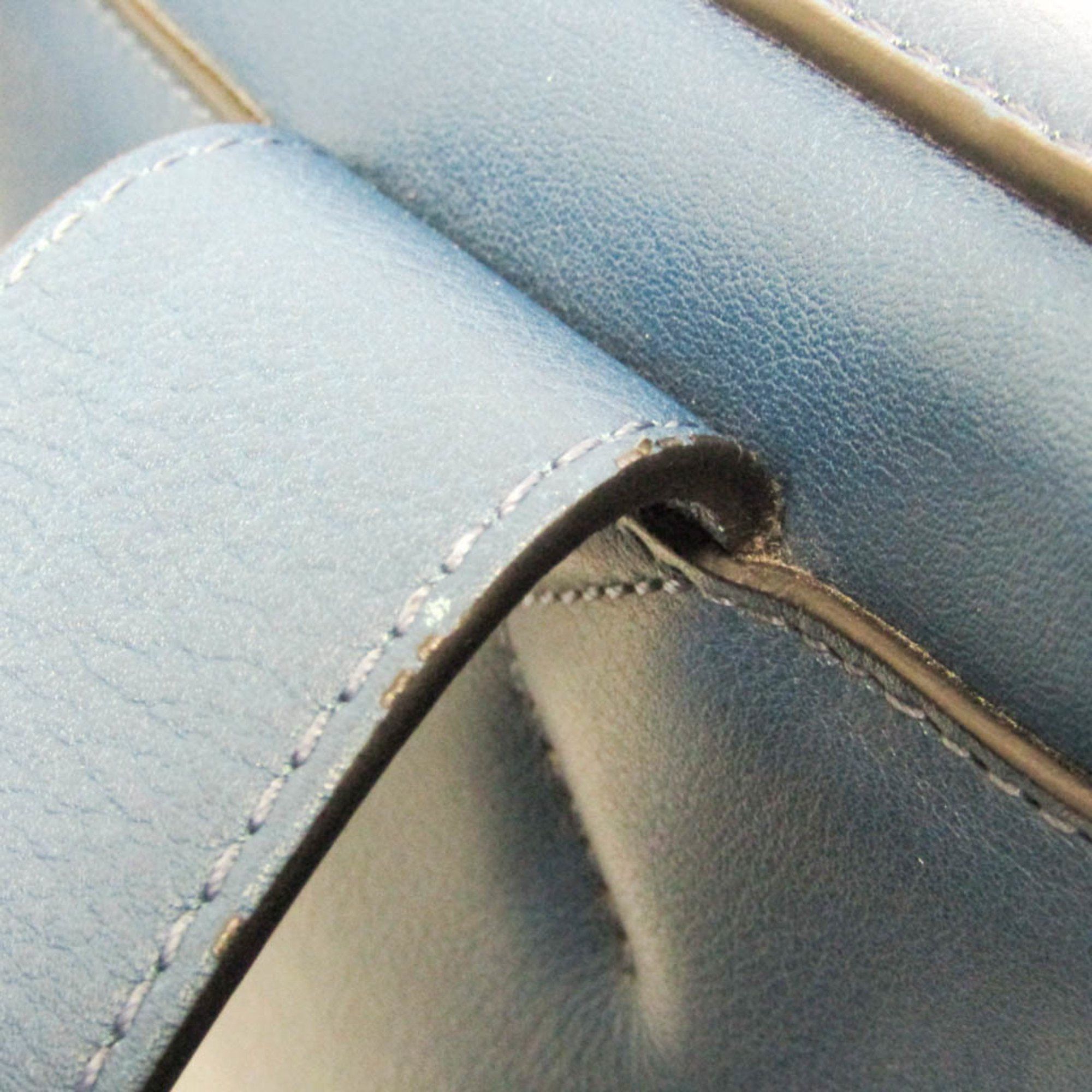 Loewe Loewe Goya Backpack 316.30.P40 Women's Leather Backpack Blue Size ONE SIZE - 7 Thumbnail