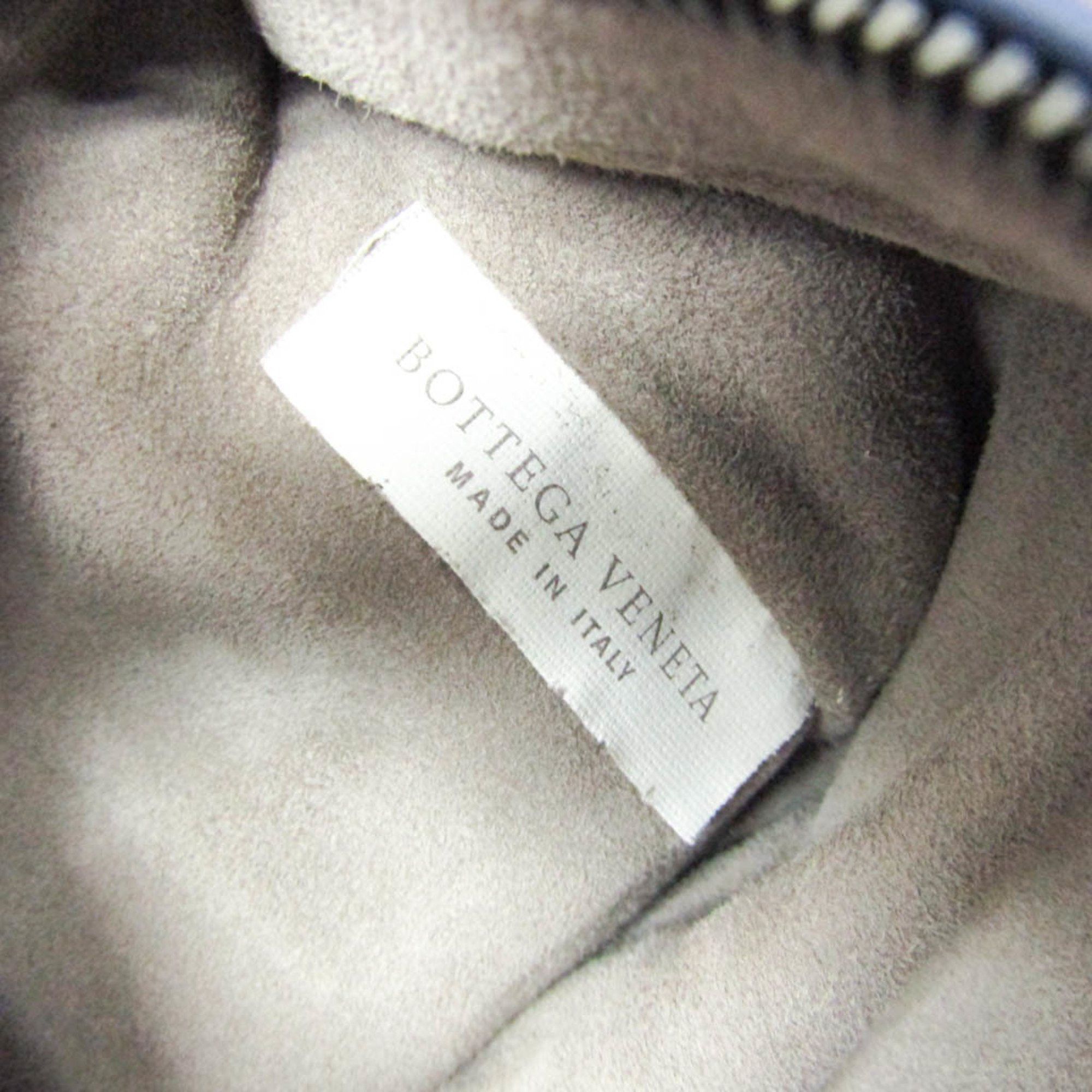 Bottega Veneta Intrecciato Women's Leather Shoulder Bag Blue