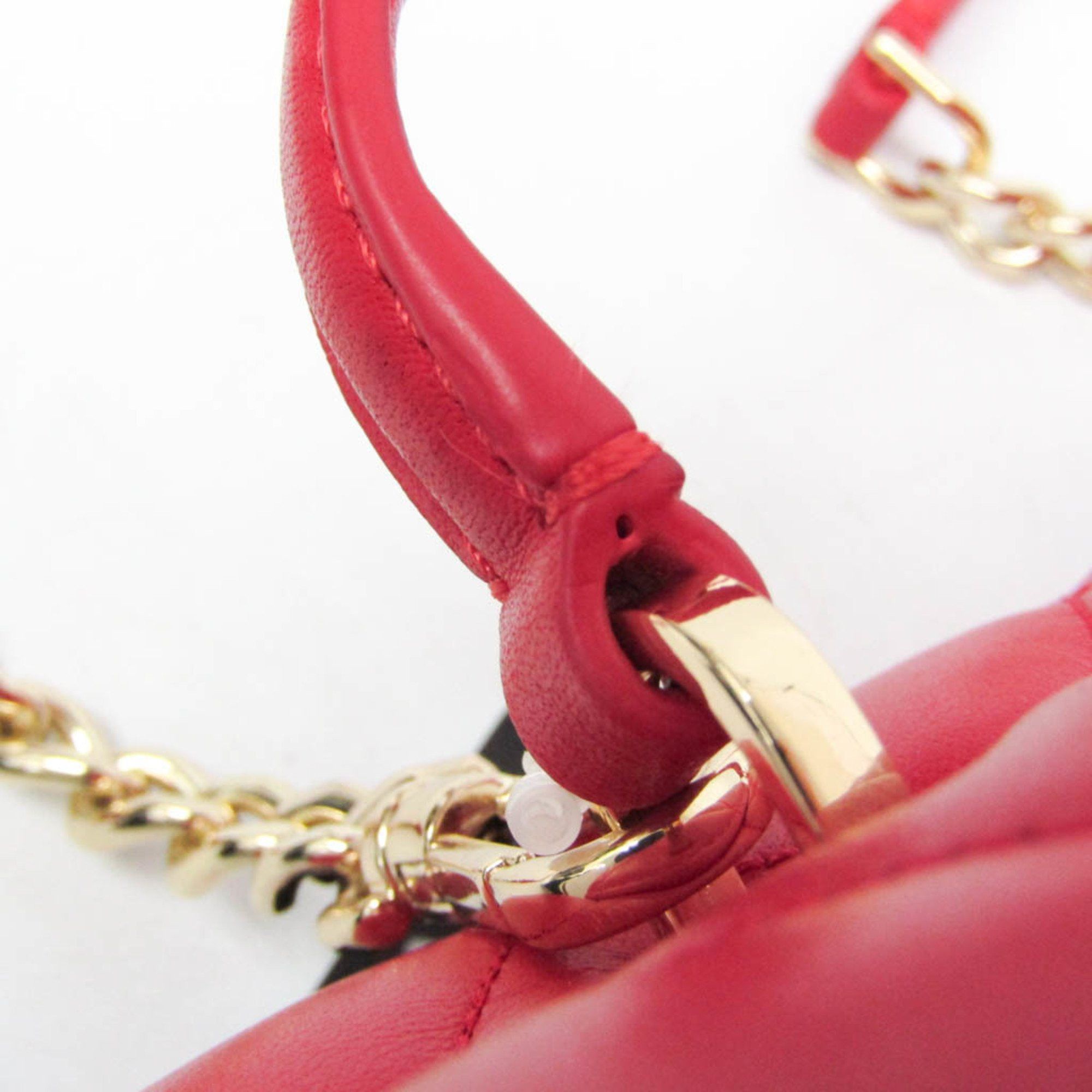 Kate Spade Kate Spade Heart To Heart 3D Heart Barrel KK175 Women's Leather Shoulder Bag Red Color Size ONE SIZE - 8 Thumbnail