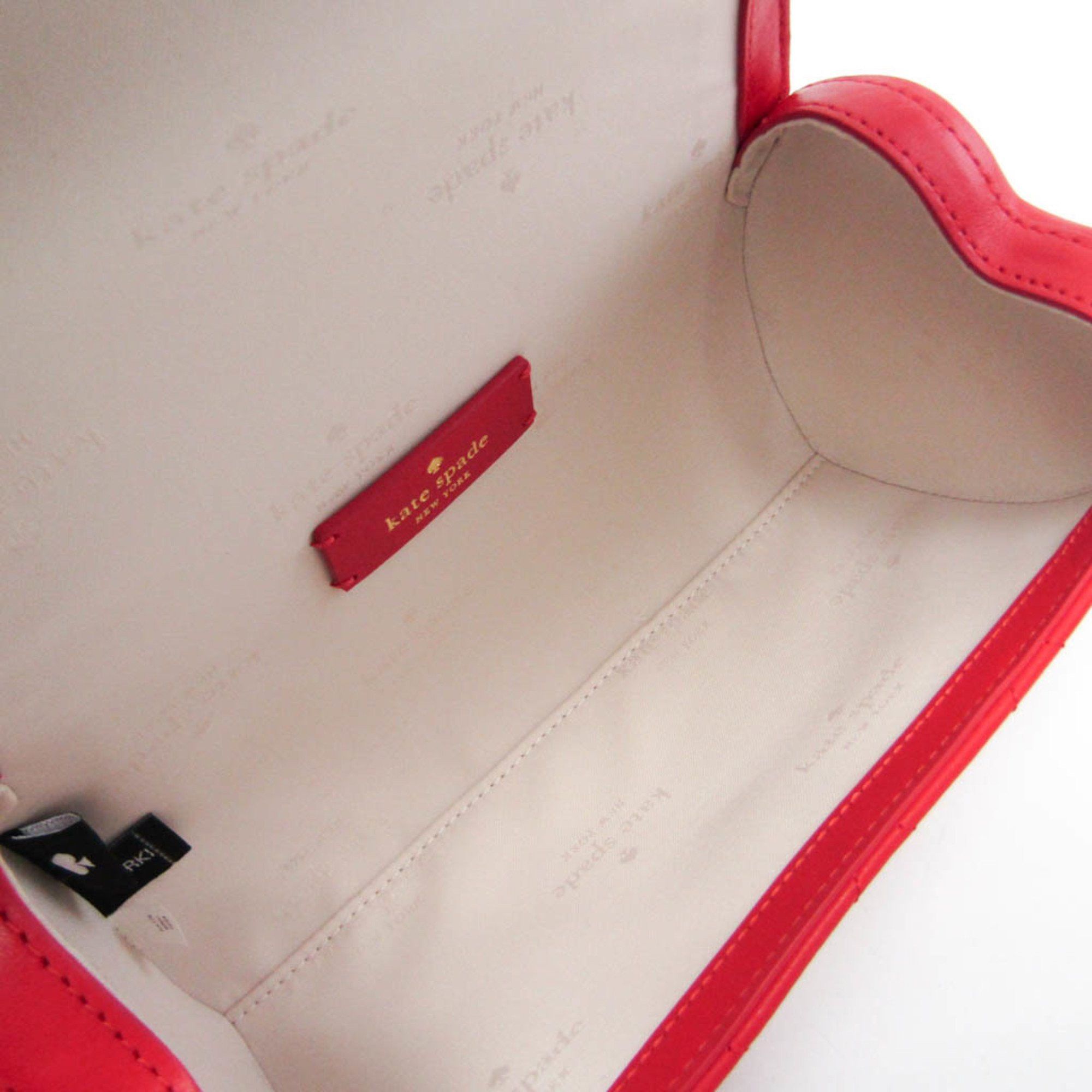 Kate Spade Kate Spade Heart To Heart 3D Heart Barrel KK175 Women's Leather Shoulder Bag Red Color Size ONE SIZE - 3 Thumbnail