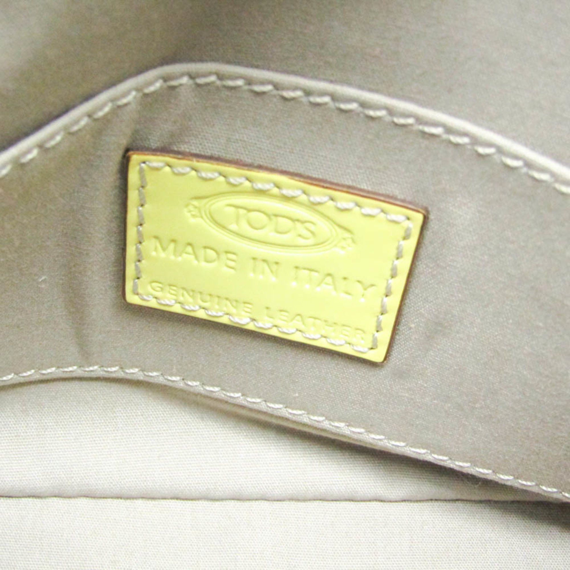 Tod's Tod's Women's Leather Handbag,Shoulder Bag Yellow Size ONE SIZE - 14 Thumbnail