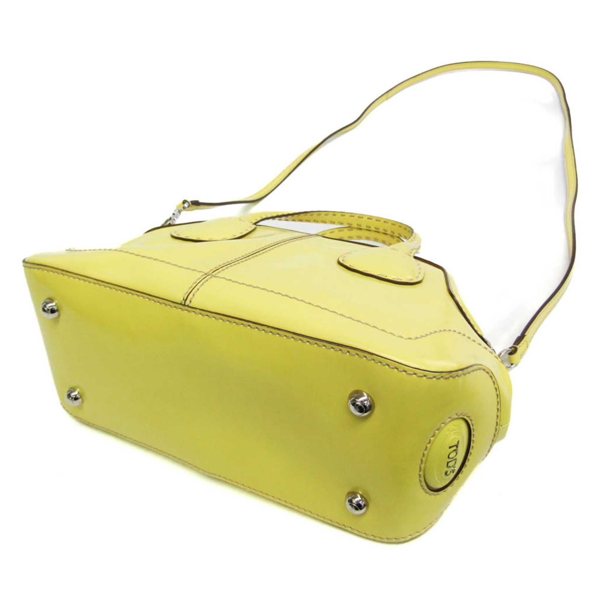 Tod's Tod's Women's Leather Handbag,Shoulder Bag Yellow Size ONE SIZE - 2 Thumbnail