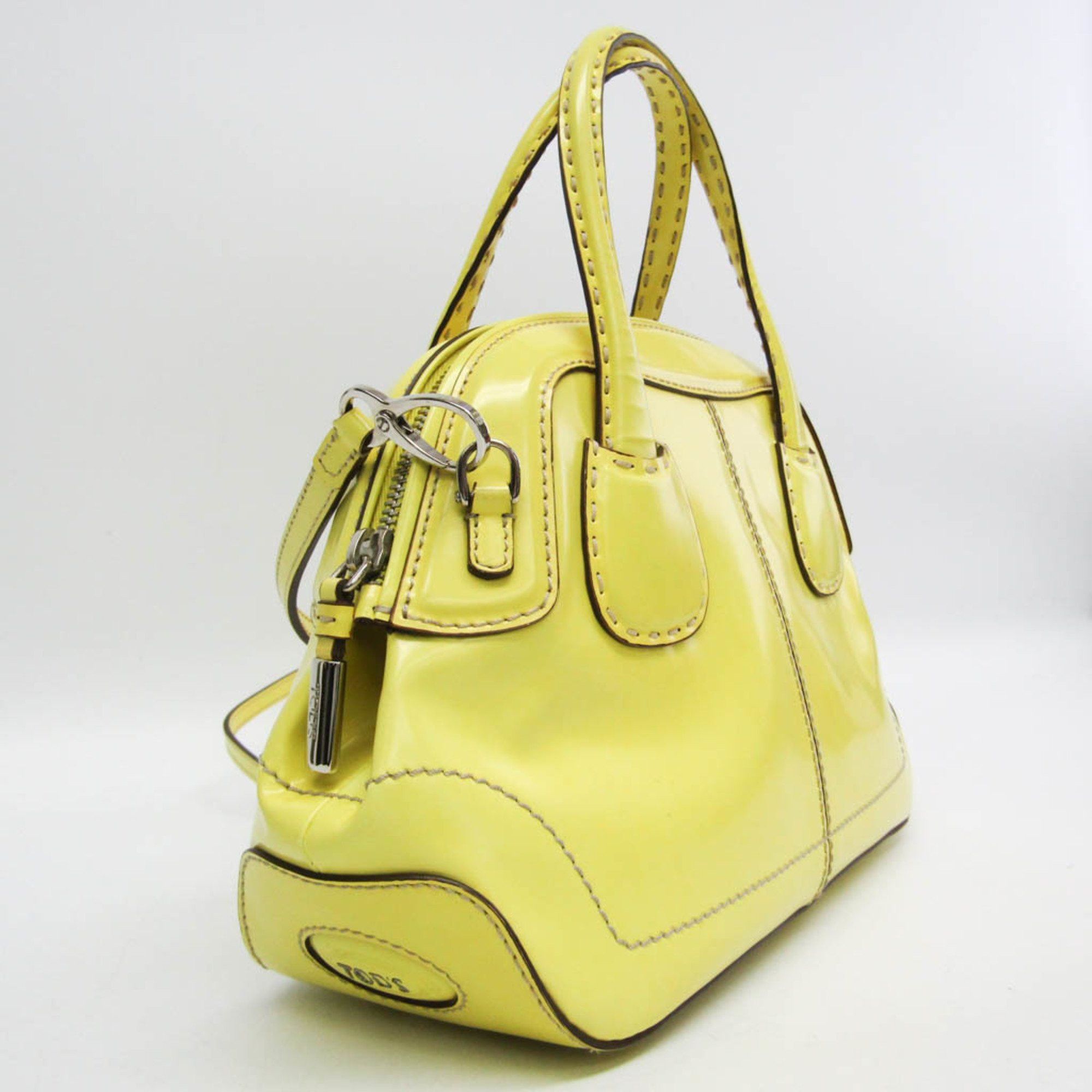 Tod's Tod's Women's Leather Handbag,Shoulder Bag Yellow Size ONE SIZE - 5 Thumbnail