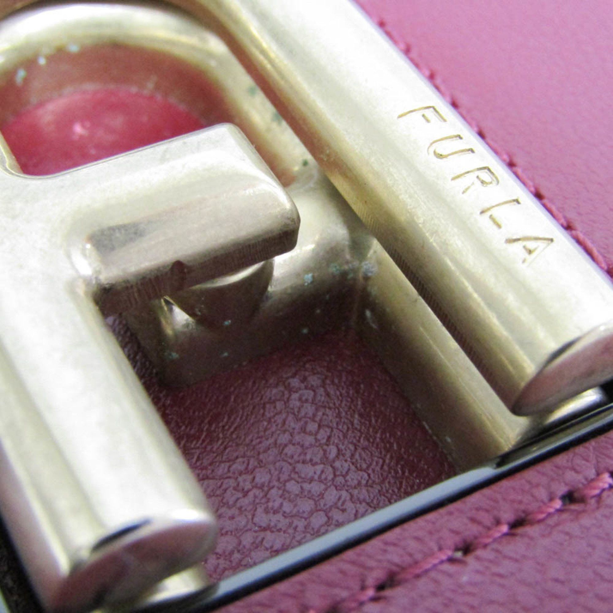 Furla Furla Chain Women's Leather Shoulder Bag Bordeaux Size ONE SIZE - 6 Thumbnail