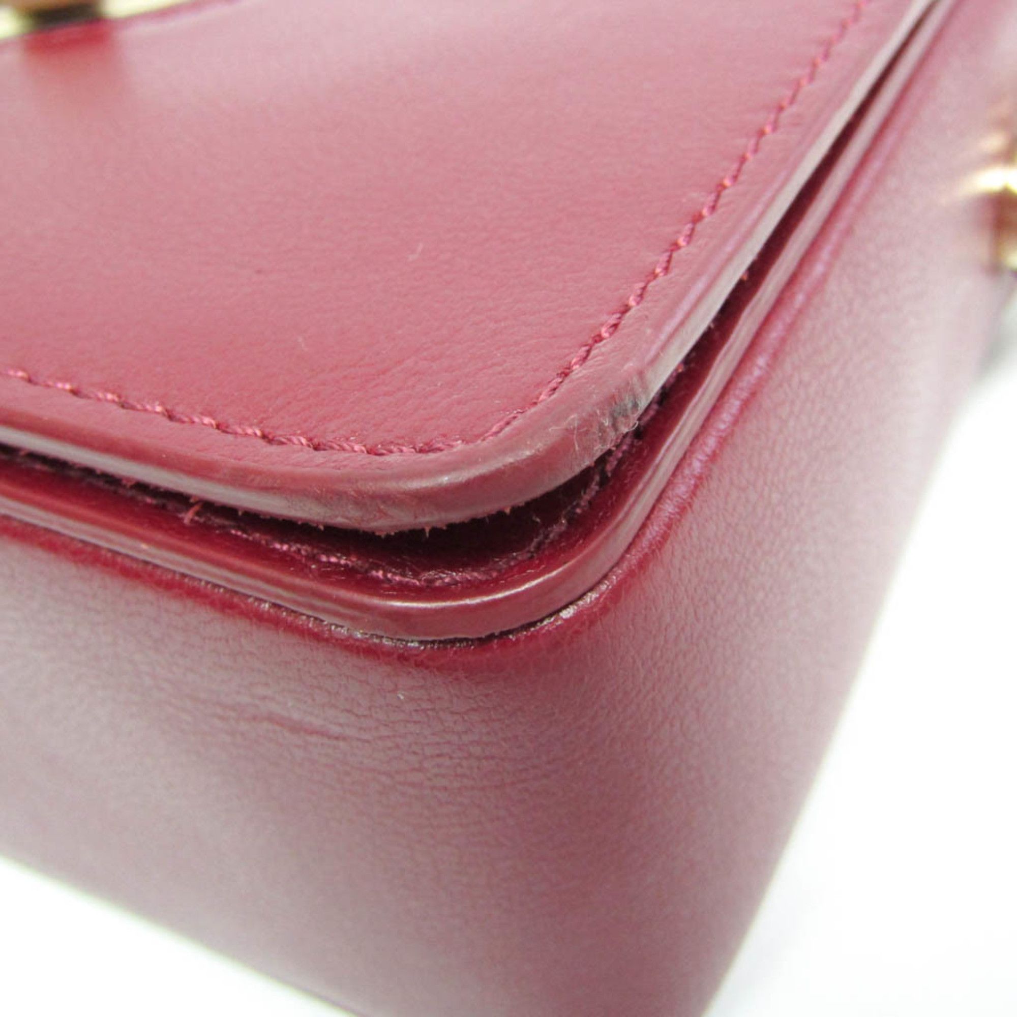 Furla Furla Chain Women's Leather Shoulder Bag Bordeaux Size ONE SIZE - 5 Thumbnail