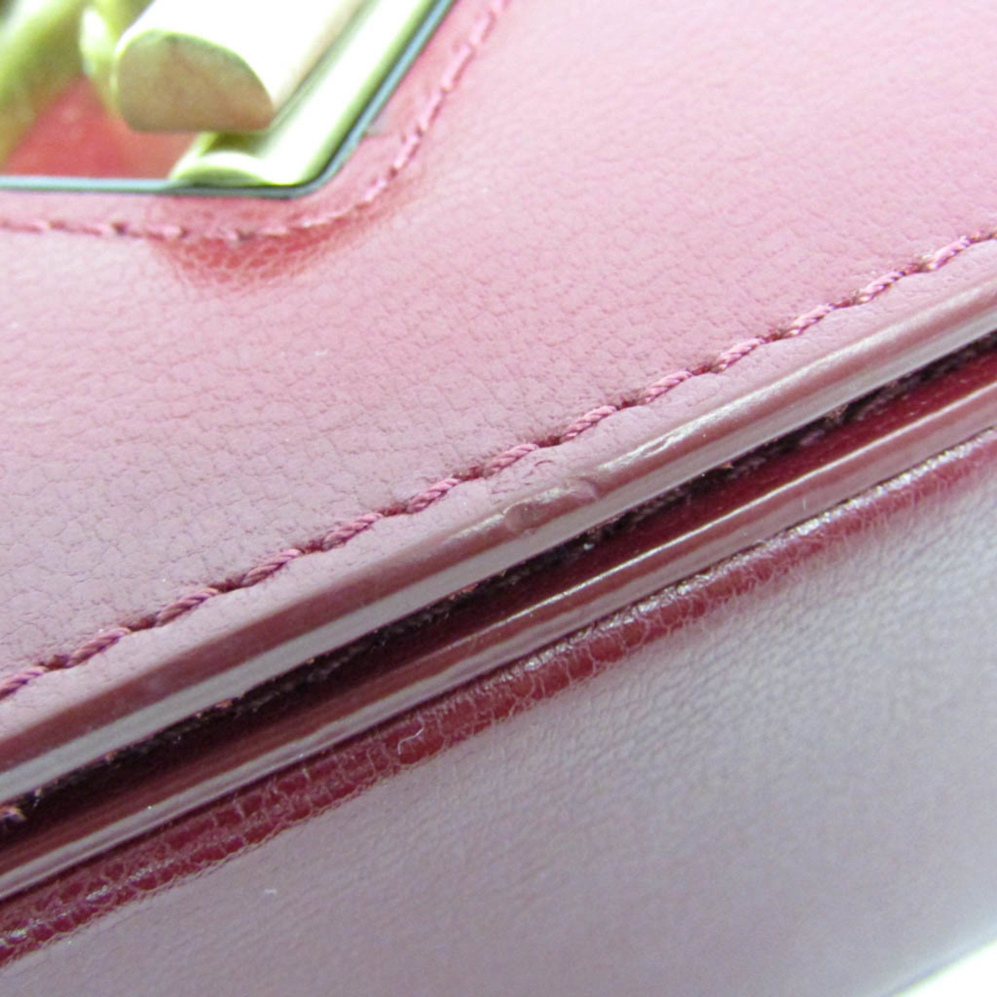 Furla Furla Chain Women's Leather Shoulder Bag Bordeaux Size ONE SIZE - 9 Thumbnail