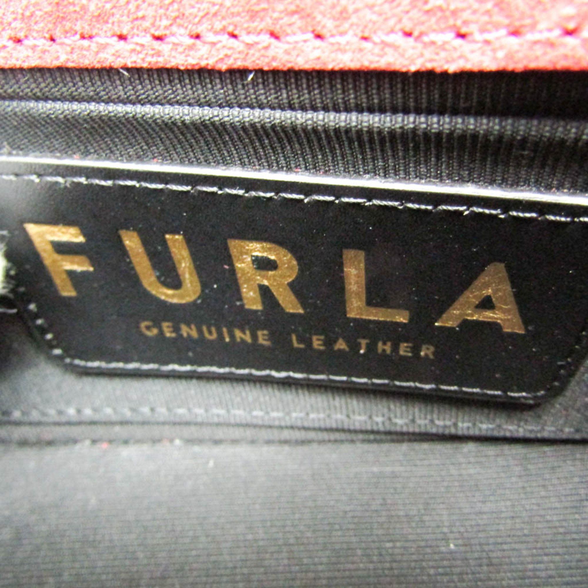 Furla Furla Chain Women's Leather Shoulder Bag Bordeaux Size ONE SIZE - 11 Thumbnail