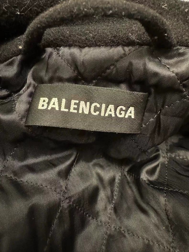 Balenciaga Balenciaga Logo Fleece Jacket in Black Size US L / EU 52-54 / 3 - 3 Thumbnail