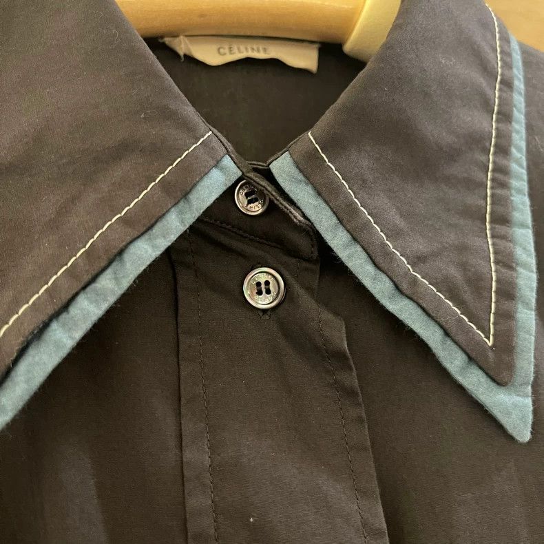 Celine Beautiful Old Celine Shirt by Phoebe Philo Size US S / EU 44-46 / 1 - 6 Thumbnail