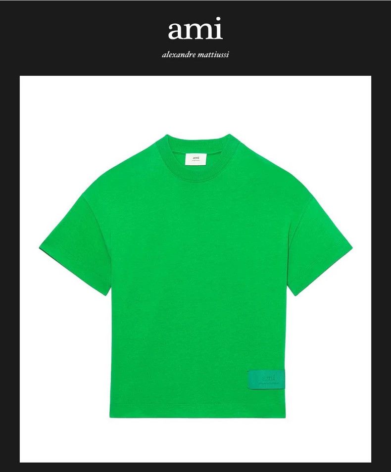 AMI AMI T-shirt in Green, Unisex, Size 170/92A Size US M / EU 48-50 / 2 - 2 Thumbnail