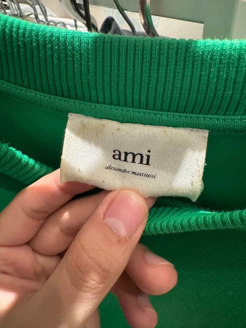 AMI AMI T-shirt in Green, Unisex, Size 170/92A Size US M / EU 48-50 / 2 - 8 Thumbnail