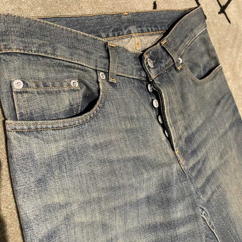 Helmut Lang Vintage Dark Denim Boot Cut Jeans Size US 29 - 4 Thumbnail