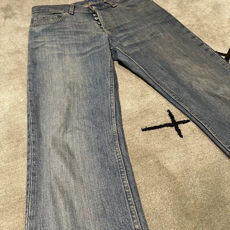 Helmut Lang Vintage Dark Denim Boot Cut Jeans Size US 29 - 2 Thumbnail
