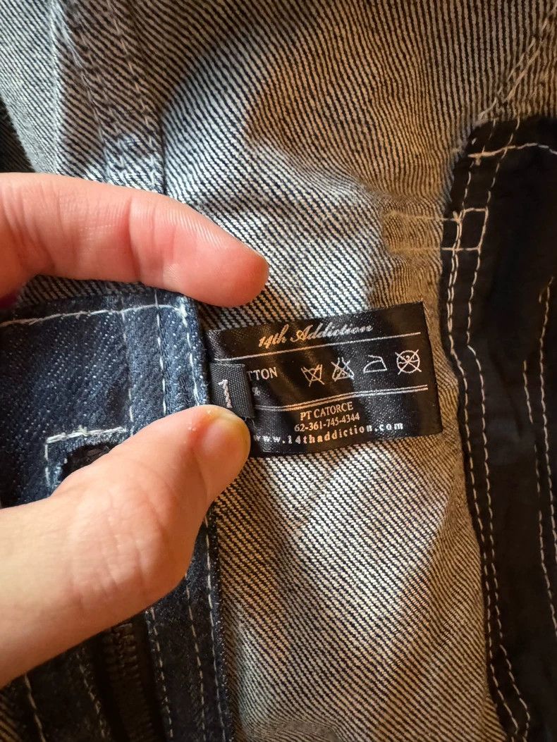 14th Addiction Distressed Denim Jacket for Men and Women Size US XS / EU 42 / 0 - 7 Thumbnail