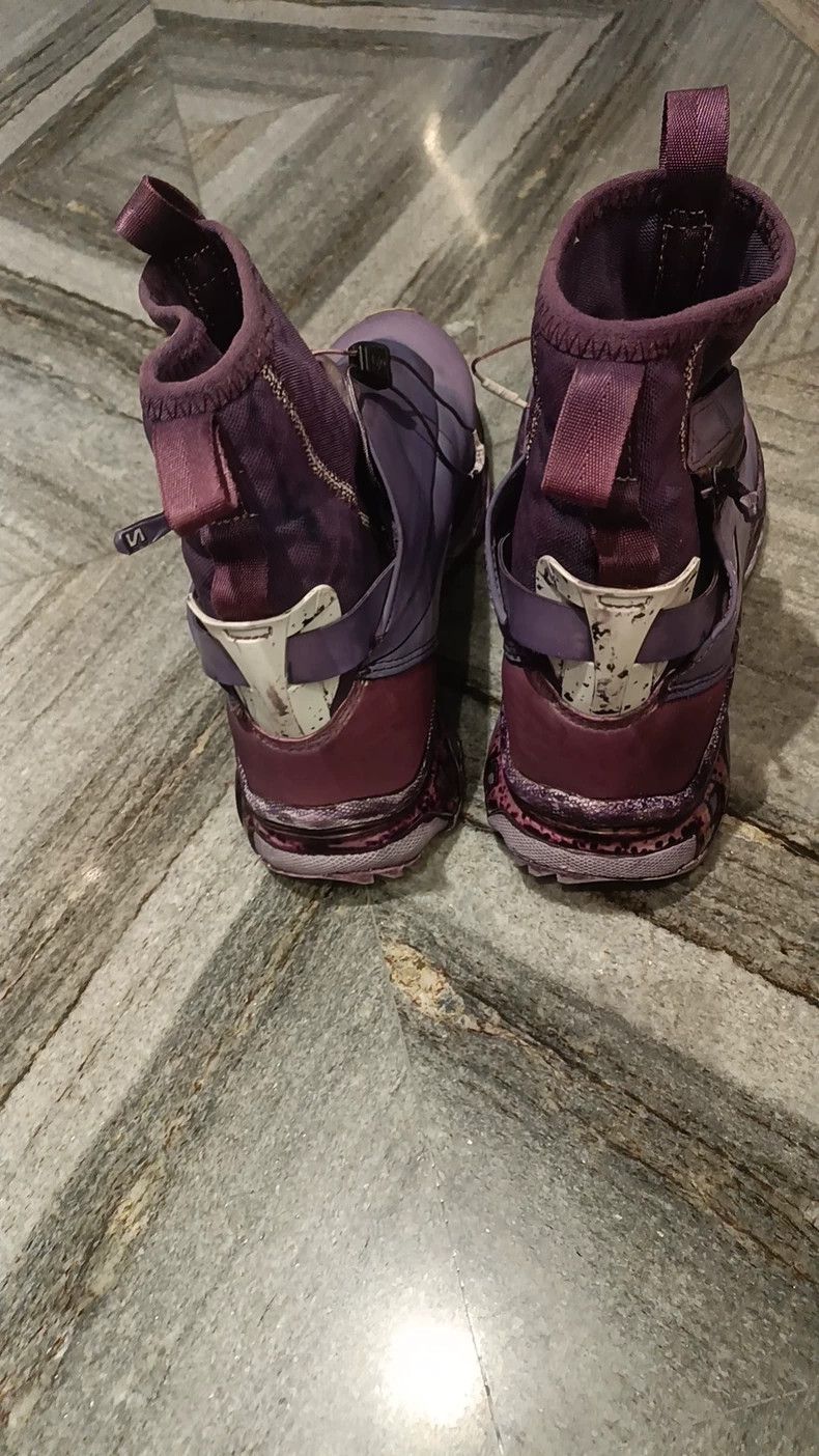 11 By Boris Bidjan Saberi Purple Salomon Tech Wear Running Shoes Size US 10 / EU 43 - 8 Thumbnail