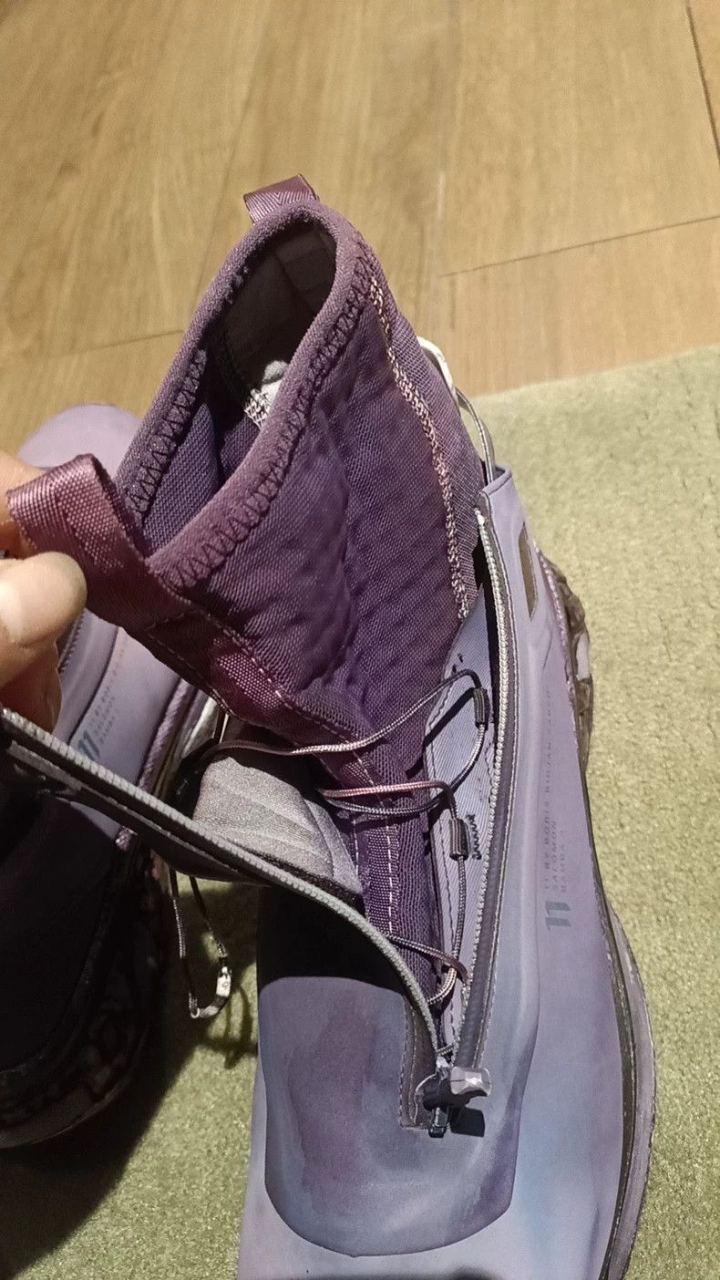 11 By Boris Bidjan Saberi Purple Salomon Tech Wear Running Shoes Size US 10 / EU 43 - 3 Thumbnail