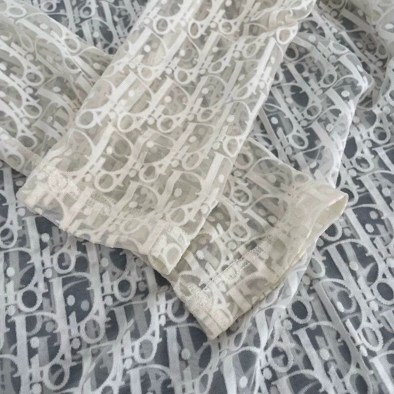 Dior Dior Sheer Lace Long Sleeve Top Size US M / EU 48-50 / 2 - 4 Thumbnail