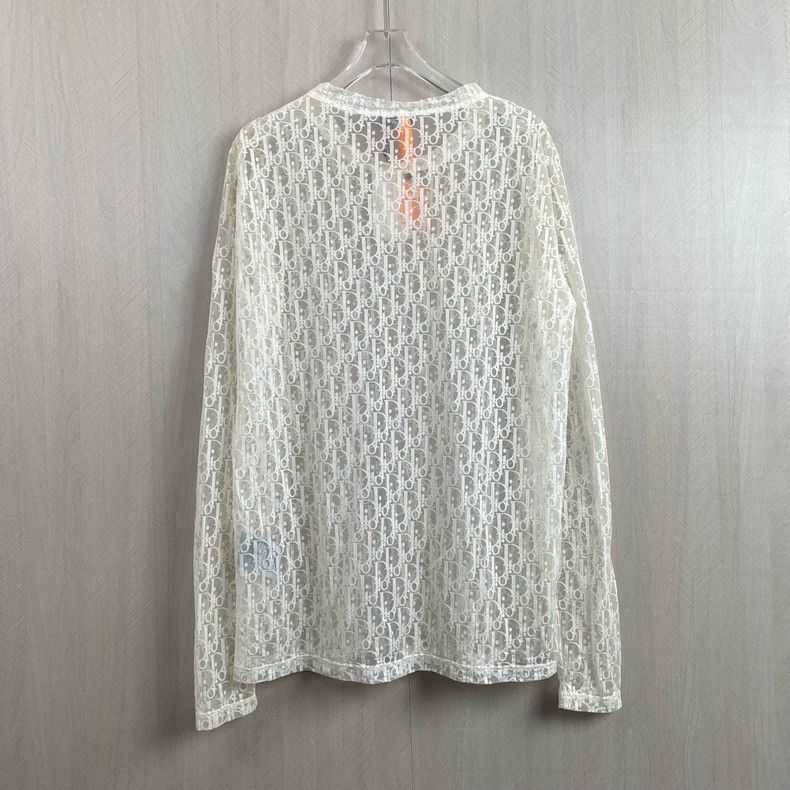 Dior Dior Sheer Lace Long Sleeve Top Size US M / EU 48-50 / 2 - 3 Thumbnail
