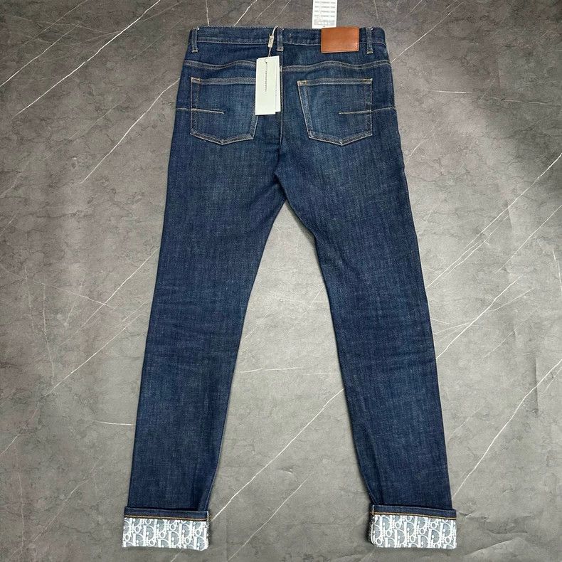 Dior DIOR Printed Denim Jeans Size 29 Size US 29 - 2 Thumbnail