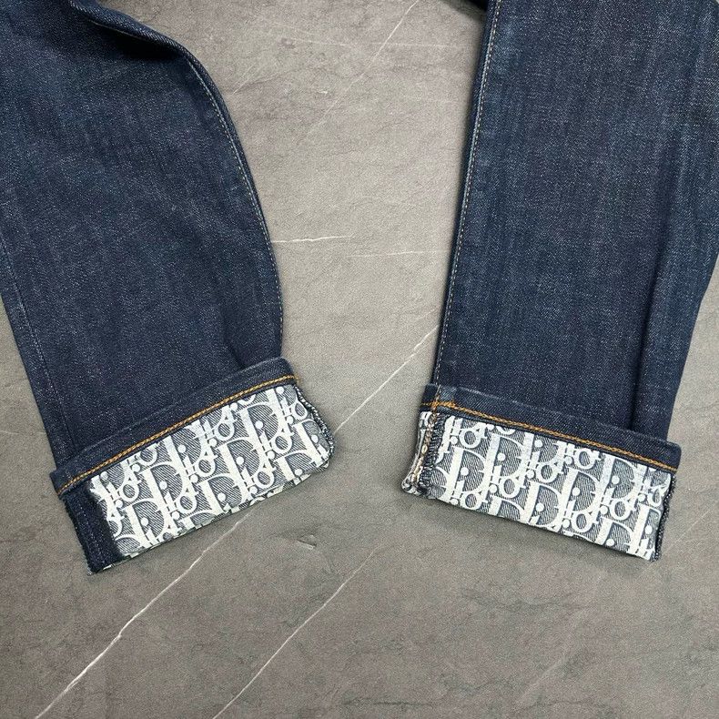 Dior DIOR Printed Denim Jeans Size 29 Size US 29 - 3 Thumbnail