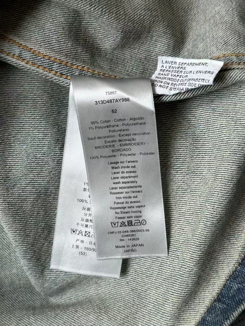 Dior Dior Embroidered Zipper Denim Jacket Size US XXL / EU 58 / 5 - 3 Thumbnail