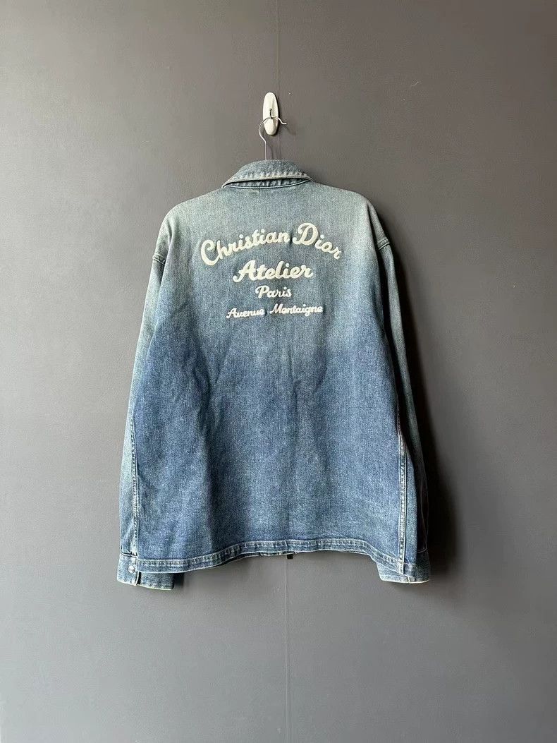 Dior Dior Embroidered Zipper Denim Jacket Size US XXL / EU 58 / 5 - 2 Thumbnail