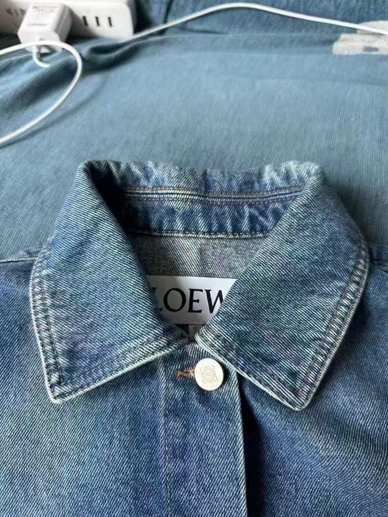 Loewe Loewe Denim Jacket with Pocket Leather Tag Size US M / EU 48-50 / 2 - 3 Thumbnail