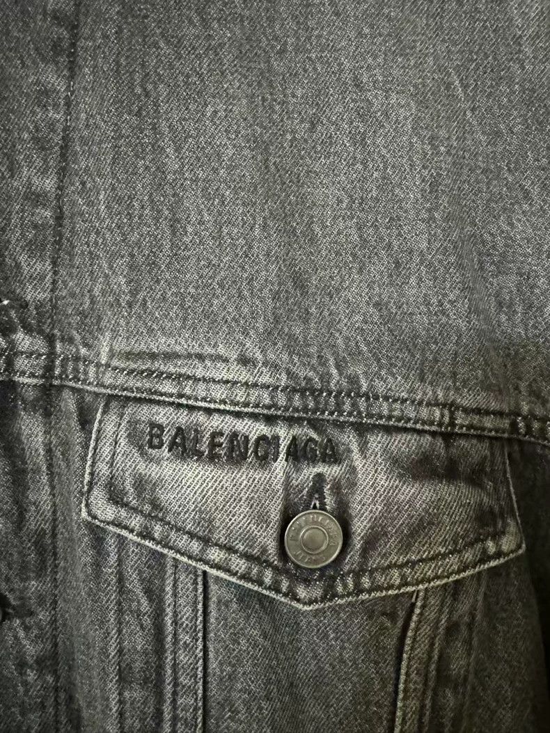 Balenciaga Balenciaga Denim Jacket with Color Block Design Size US L / EU 52-54 / 3 - 3 Thumbnail