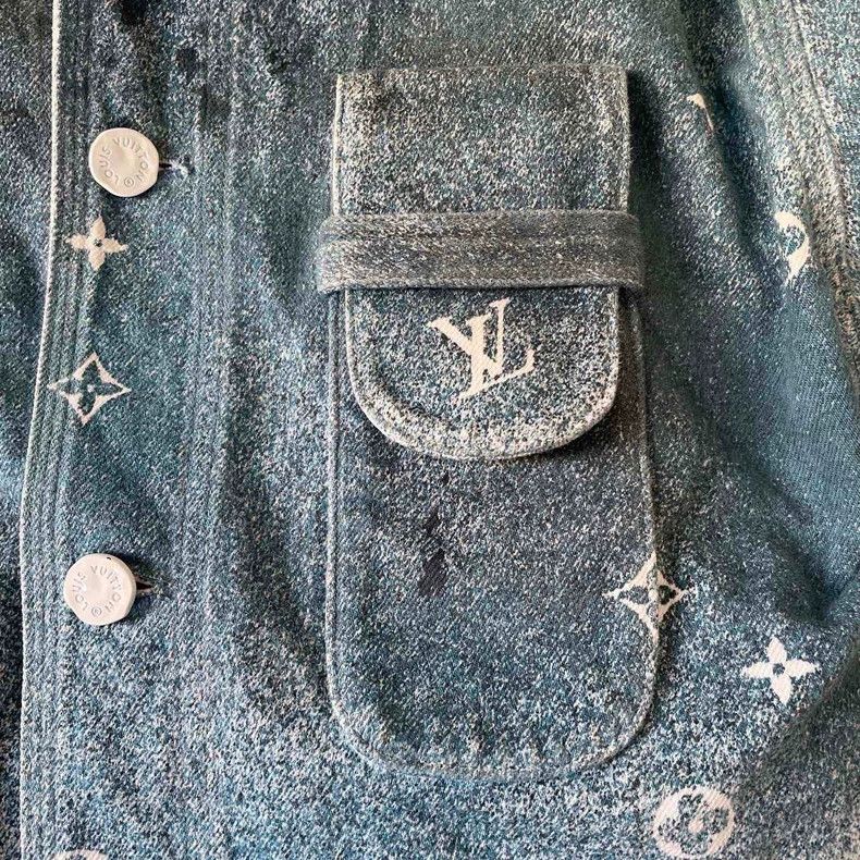 Louis Vuitton Louis Vuitton Blue Starry Denim Jacket Size US S / EU 44-46 / 1 - 3 Thumbnail