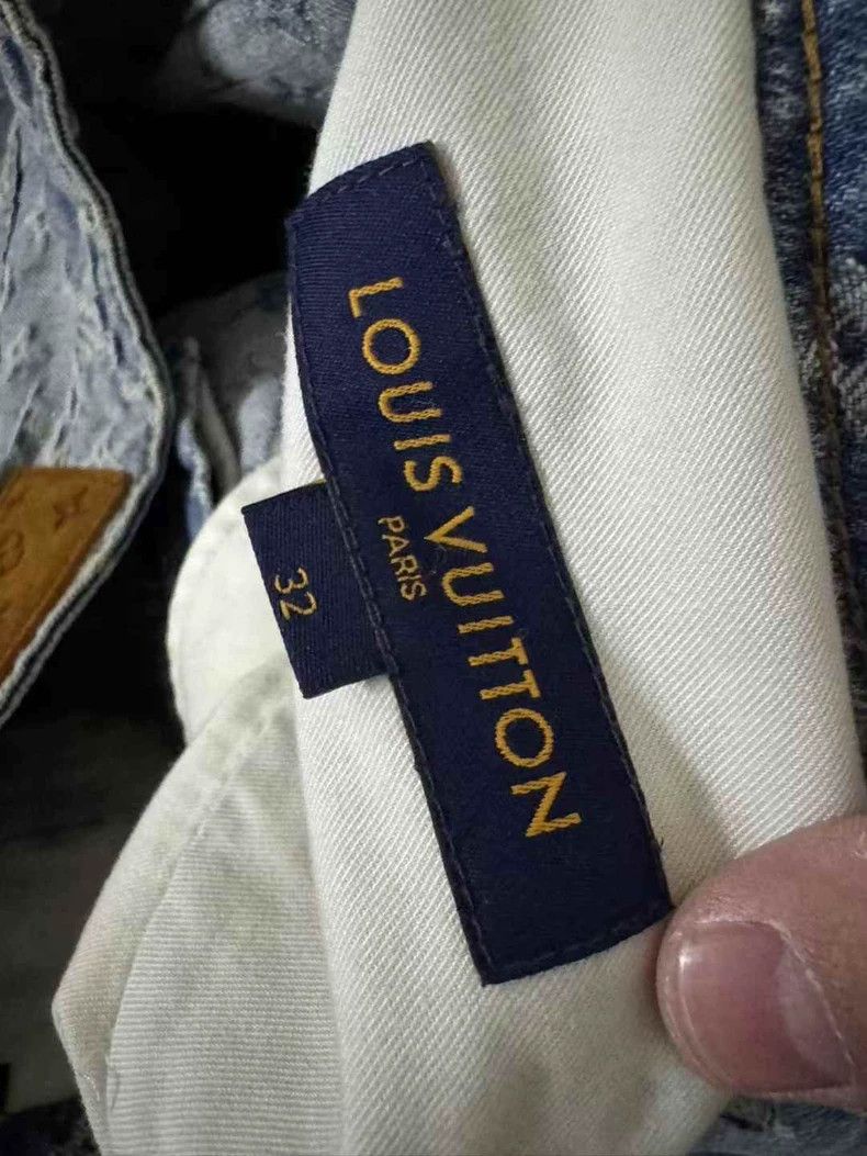 Louis Vuitton Louis Vuitton Graffiti Printed Denim Pants Size US 32 / EU 48 - 3 Thumbnail