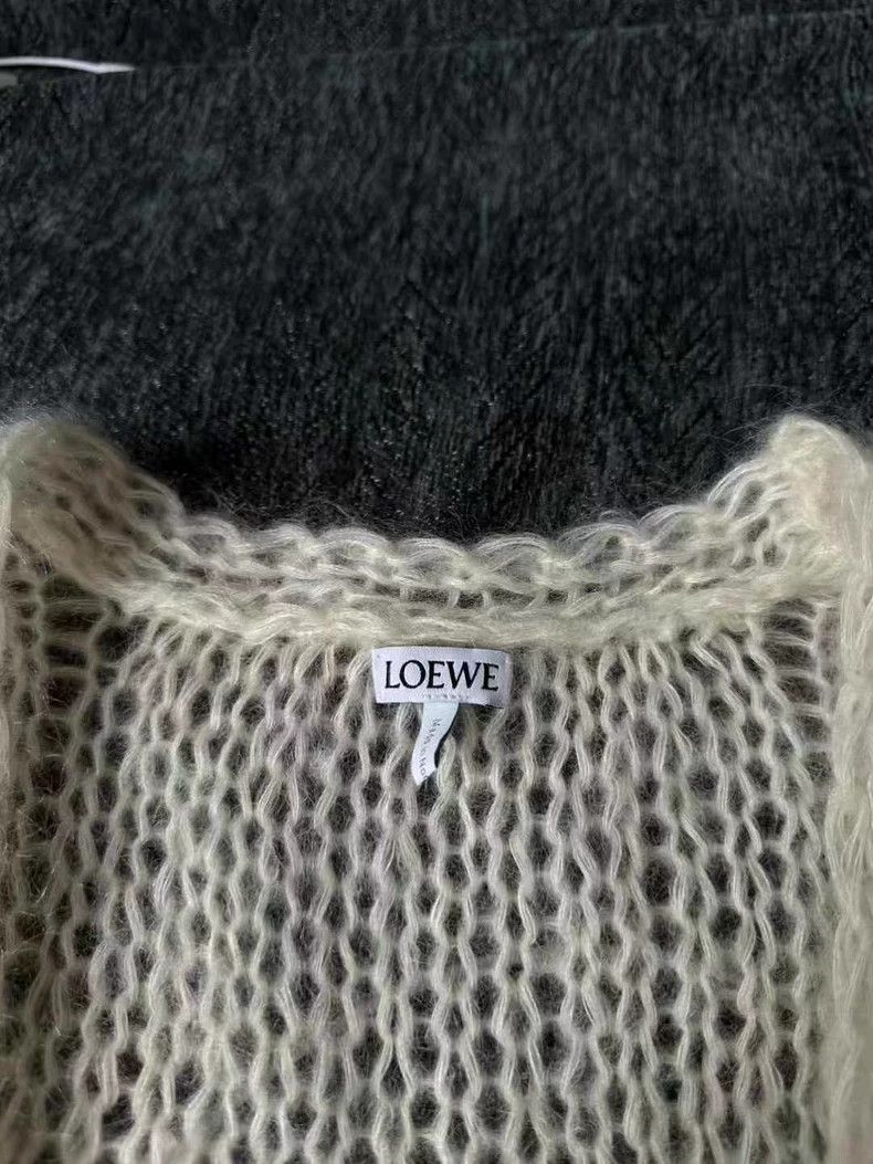 Loewe Loewe Cream Mohair Cardigan Sweater Size US S / EU 44-46 / 1 - 3 Thumbnail