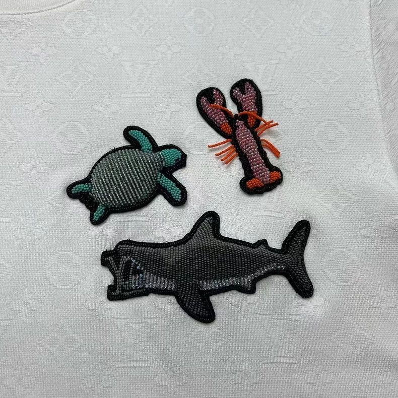 Louis Vuitton Louis Vuitton Ocean Life Short Sleeve White T-shirt Size US M / EU 48-50 / 2 - 2 Thumbnail