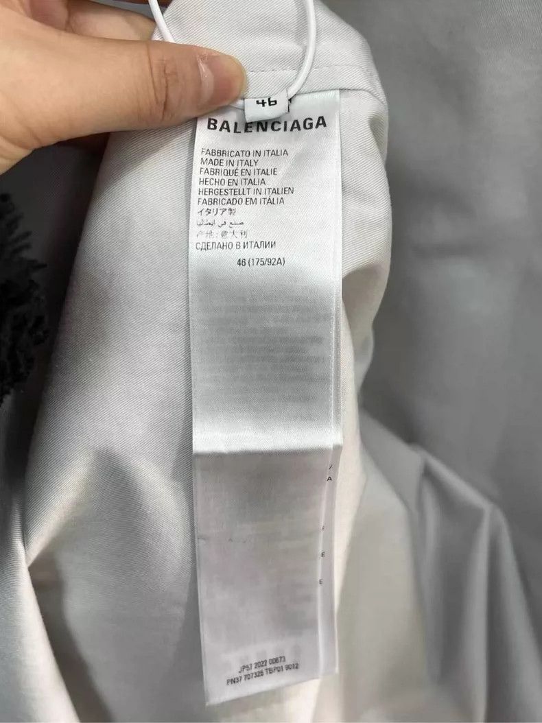Balenciaga Balenciaga Denim Shirt with Logo Design Size US L / EU 52-54 / 3 - 4 Thumbnail