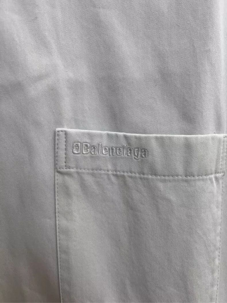 Balenciaga Balenciaga Denim Shirt with Logo Design Size US L / EU 52-54 / 3 - 3 Thumbnail