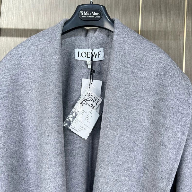 Loewe Loewe Gray Cashmere Coat with Belt Size US M / EU 48-50 / 2 - 4 Thumbnail