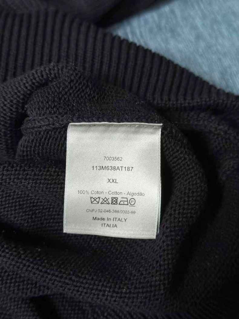 Dior Dior Navy Blue Side Logo Sweater Size US XXL / EU 58 / 5 - 4 Thumbnail